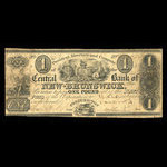 Canada, Central Bank of New Brunswick, 1 pound <br /> June 1, 1856
