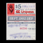 Canada, OC Transpo, 5 dollars <br /> September 1982