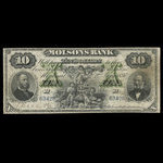 Canada, Molsons Bank, 10 dollars <br /> January 2, 1897
