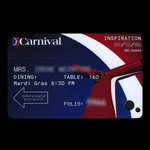 United States of America, Carnival Cruise Lines, no denomination <br /> January 12, 2006