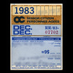 Canada, OC Transpo, 1 month, seniors <br /> December 1, 1983