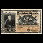 Canada, Dominion of Canada, 5,000 dollars <br /> January 2, 1901