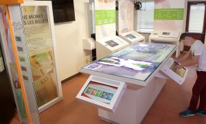 Museum exhibit, monitors