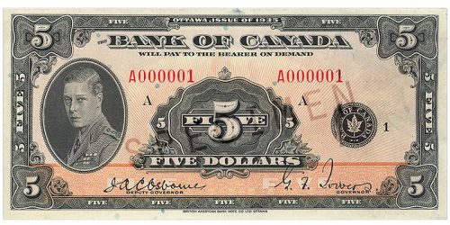 Bank note, pale orange, elaborate geometric patterns, a young man in modern military uniform: Edward, Prince of Wales.
