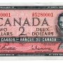 Bank note, pink, a frame of geometric patterns, a young woman with curly hair and a pearl necklace: Queen Elizabeth II.