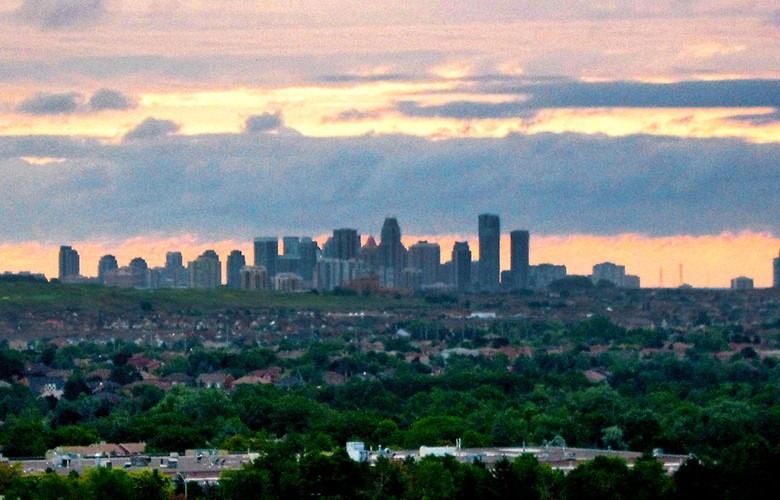 Sunrise and skyline