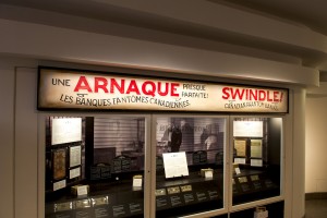 Exhibition title sign