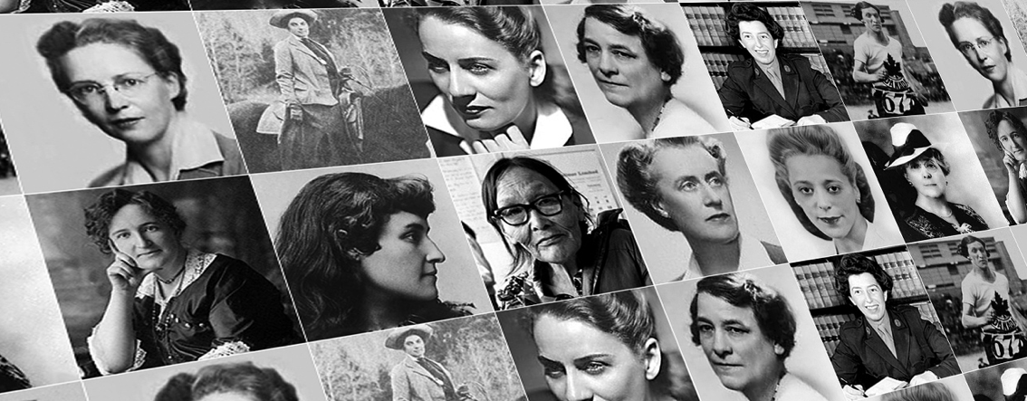 grid of images of iconic Canadian women