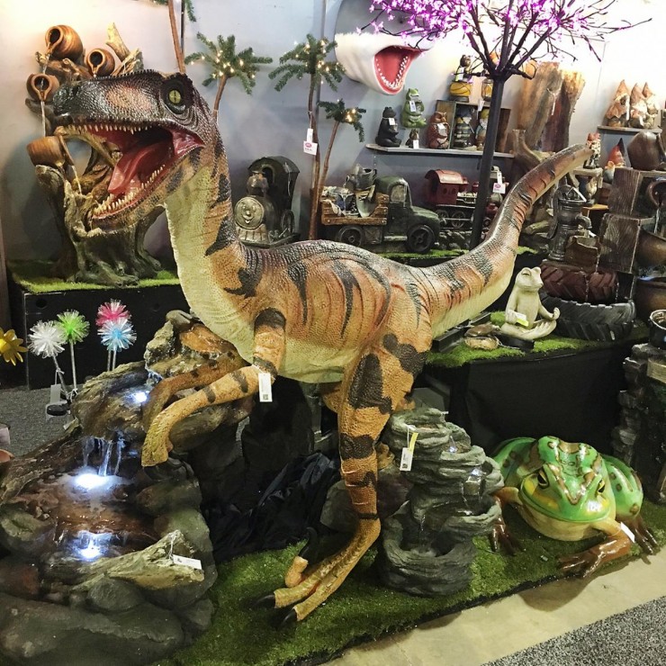 plastic dinosaur and frog plastic dinosaur and frog