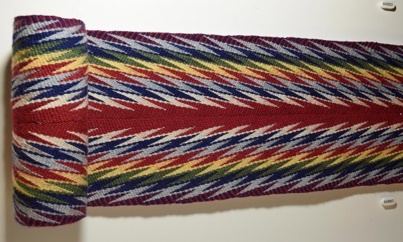 woven, multicoloured sash