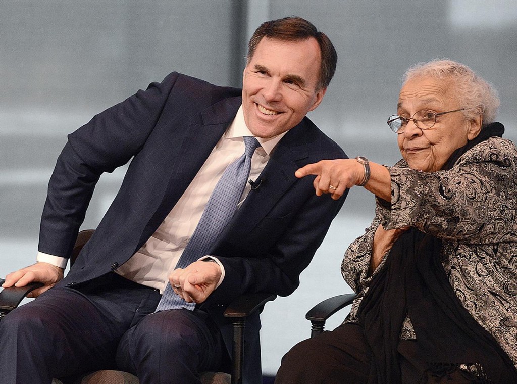 Bill Morneau and Wanda Robson