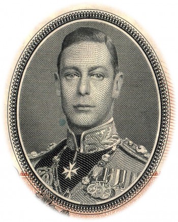 engraving of King George VI