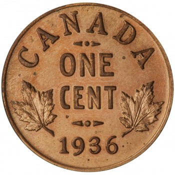 Canadian 1936 dot penny