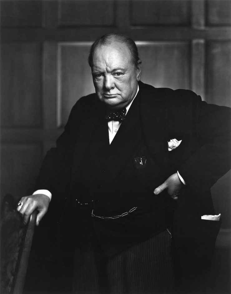 portrait of Churchill