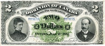 Dominion of Canada $2 bank note