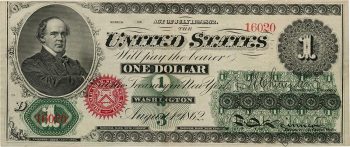 US $1 bill front side