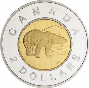 1996 Canadian $2 coin