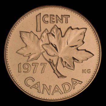 1977 Canadian penny