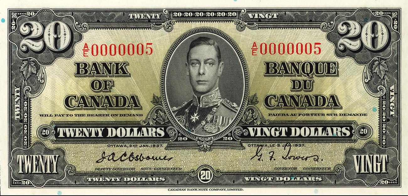 old Canadian bank note
