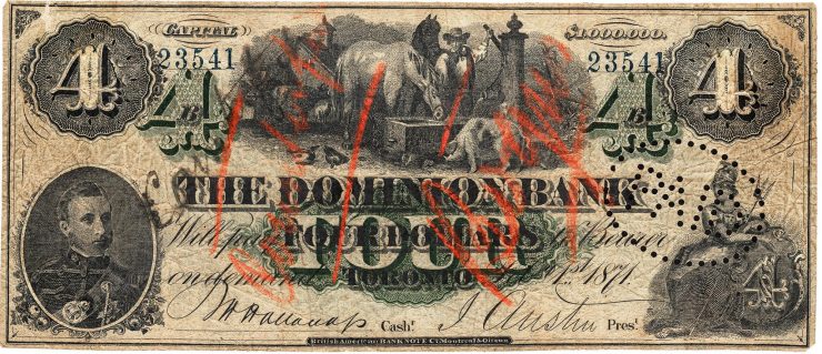 identical counterfeit of same note