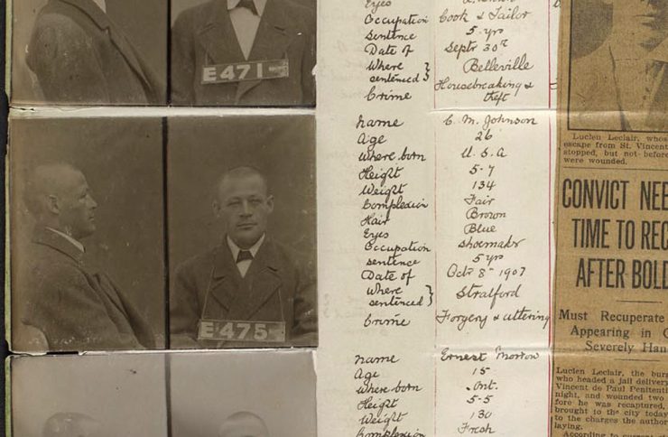 faded old mugshot with hand-written information faded old mugshot with hand-written information
