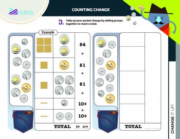 Document, form images of Canadian coins in different combinations alongside empty spaces.