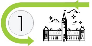 #1 – Illustration of Parliament Hill in Ottawa.