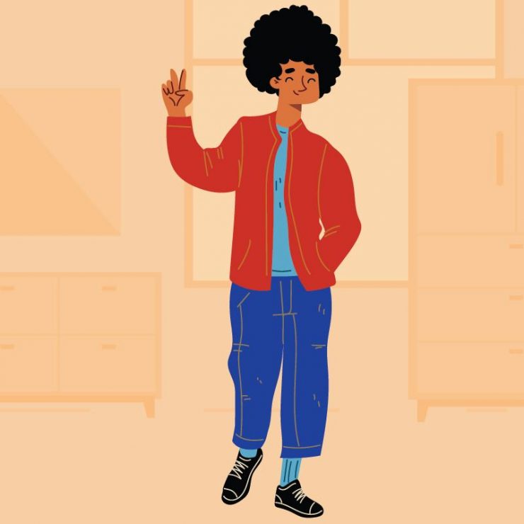 A young black man