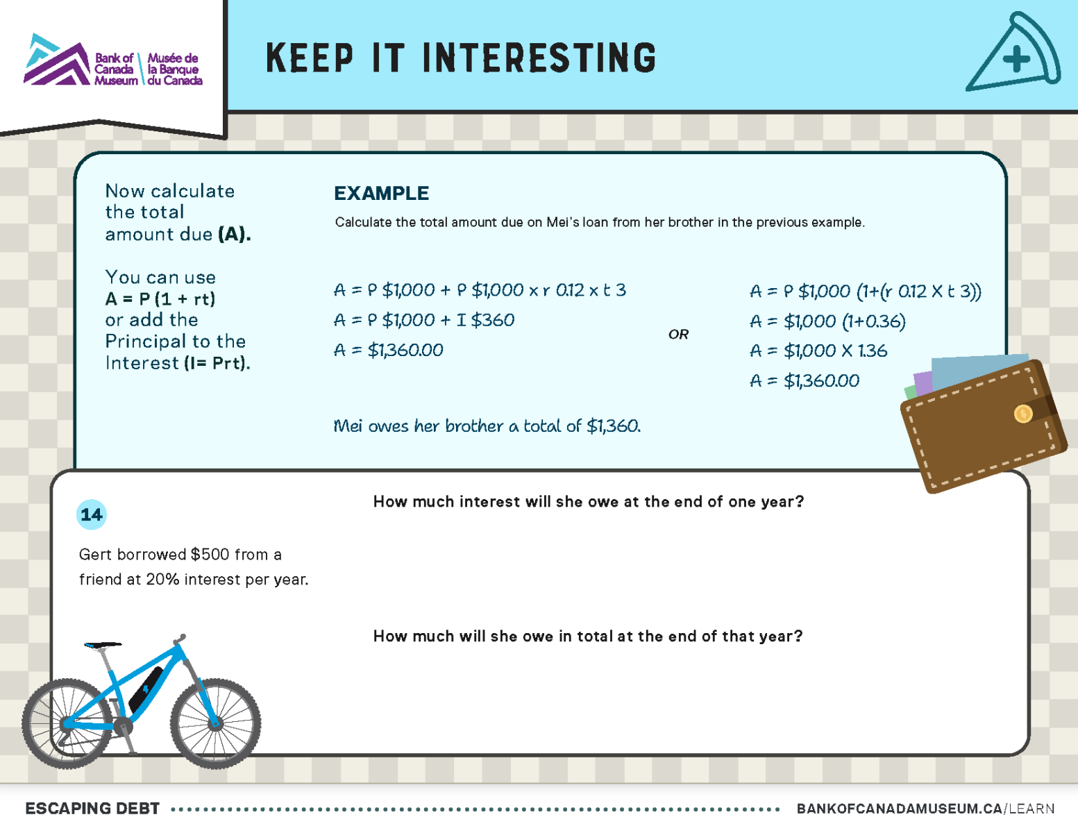 Four worksheets with math problems.